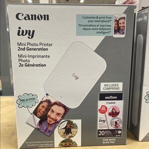 Canon Ivy 2nd Gen Mini Photo Printer - White